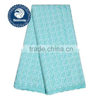 Simple Fashionable Wholesale Cotton African Lace Fabrics Latest Design African Swiss Voile Lace Fabric SL0425 photo-4