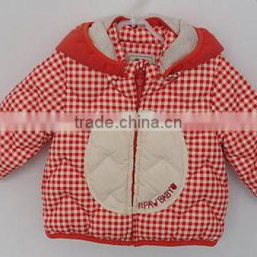 2016 winter red pink cotton padded for baby girl