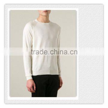 2015 China supplier man white pure cashmere sweater