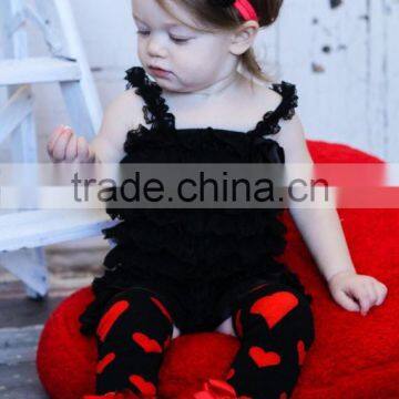 Wholesale Cute Valentine's Day Hearts Knitted Leg Warmers 100% Cotton Baby Leg Warmers photo-2