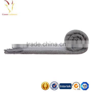 Warm Plain Kids Cashmere Wool Blended Travel Blanket photo-2