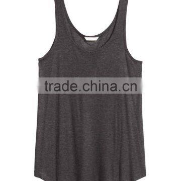 Cotton Curve Hem Ladies Stringer Vest