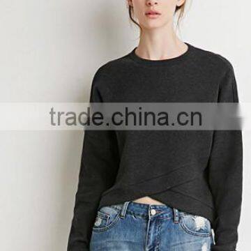 In 2015 the spring and autumn period and the new classic irregular loose long-sleeved cotton fleece