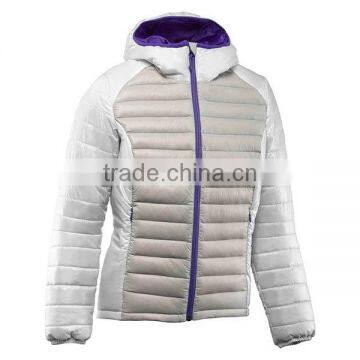 Women Outdoor Blank Hooded Varsity Jacket Quilted Down Jacket for Winters photo-5