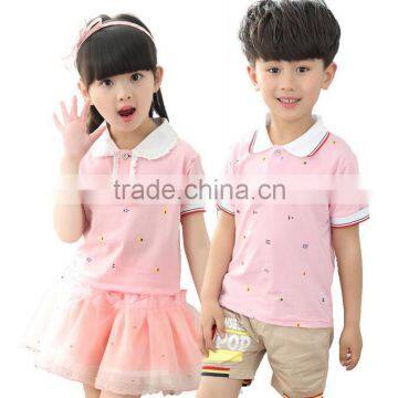 custom nice design kids school clothes online genuine school uniform on sale