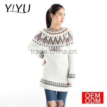 2017 Women Casual Bead Geometric Knit Christmas Sweater Dress photo-4