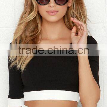 Fully Lined Bodycon Fit Black Two Piece Evening Dress Wholesale Evening Dresses photo-5