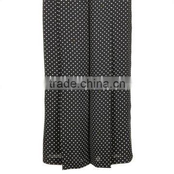 New Arrival Womens High Rise Polka Dot Wide Leg Cropped Slacks photo-6