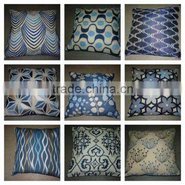 Beautiful Indigo Moods Embroidered Cushion Covers Collection