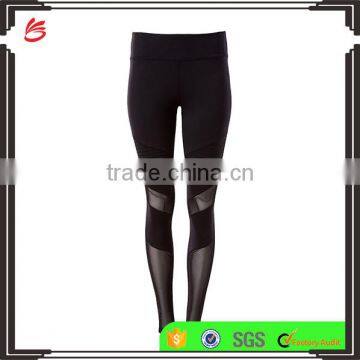 OEM Fitness Women compression Yoga wear moto sport ladies tights black leggings