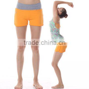 High Quality Women Gym Shorts Custom Fitness Yoga Pants in Guangzhou Manufacturer photo-3