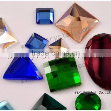 Crystal Glass Stones,flat Polished Stones,flat Mirror Stones for Jewelry photo-2