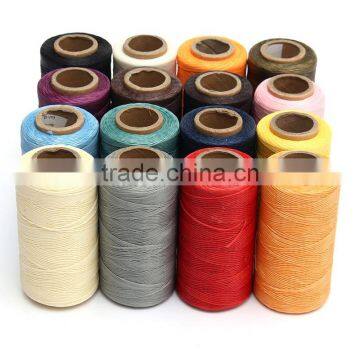 Ecellent Quality 1 Spool 260m 1mm Flat Sewing Coarse Braid Waed Thread For Leather Craft Repair photo-3