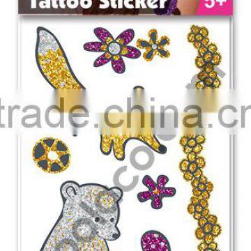 mini Glitter Temporary Tattoo water transfer printing sticker body tattoos