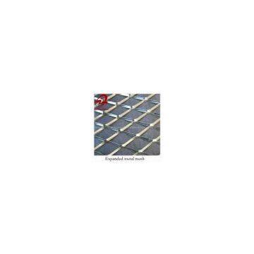 Expandable sheet metal diamond mesh