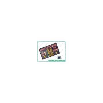 Large Digital Electronic Basketball Scoreboard Red / Yellow / Green , 2m X 1m