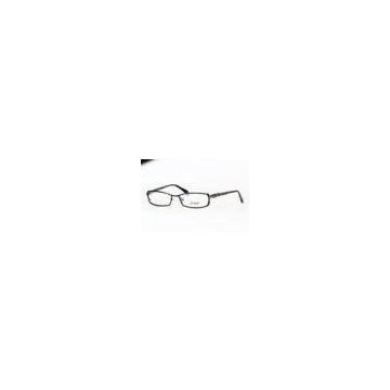 Full Black Rectangle Dixon Optical Glasses Frames For Men , Italy Design