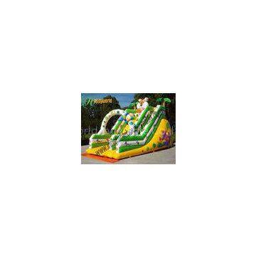 OEM Colorful Tiger Castle Commercial Inflatable Slide fire retardant