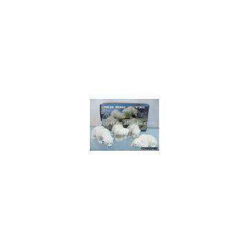 Ceramic bear toys set