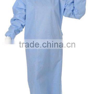 Disposable PP Non-woven Isolation Gown With Elastic Cuff and Strips photo-2