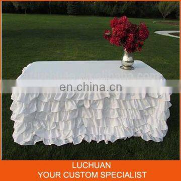 New Fancy Rectangle White Materials in Table Skirting photo-2
