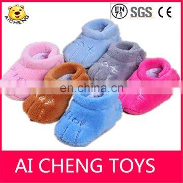 lovely plush baby shoes baby wormer shoes infant plush shoes