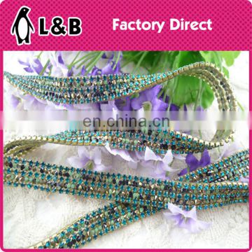 hotfix crystal rhinestone mesh trim for clothing