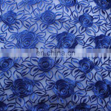 flowers embroidered fabric