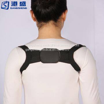FDA approved adjustable clavicle back brace posture back corrector brace with black color