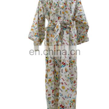 Chinavictor Sexy 100% Cotton Girls Adult One Size Japanese Peignoir