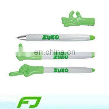 Advertisement Finger ballpoint pen plastic