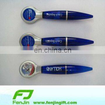 Promotional plastic fridge magnet ballpoint pen