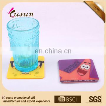 Cute Good Quality Logo Branded Promotional Acrylic Coasters