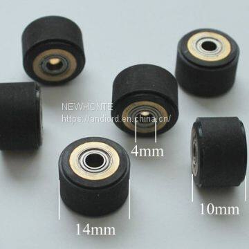 6pcs/lot 4 x 10 x 14mm Silica Gel Pinch Roller Wheel for MIMAKI Vinyl Cutter Plotter