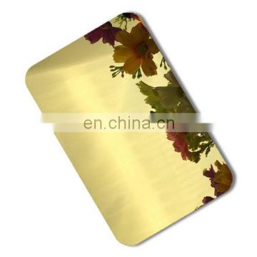 0.8/1.0/1.2 mm Decoration stainless steel sheet with color etching stain surface