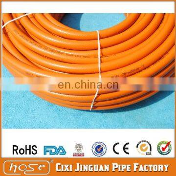 Qualite Alimentaire Tuyau D'arrosage Low Pressure Gas Cooker Hose Orange Color Flexible Fuel PVC Hose