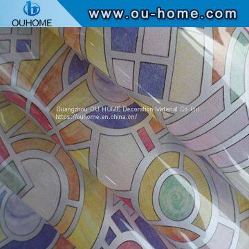 BT881 Decorative Stained Glass Vinyl Window Film photo-5