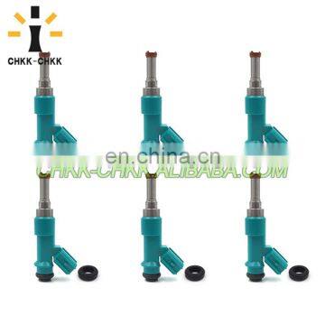 6x 23250-0P010 23209-0P010 fuel injector for RX350/450H 3.5L 2GR 2009~2012