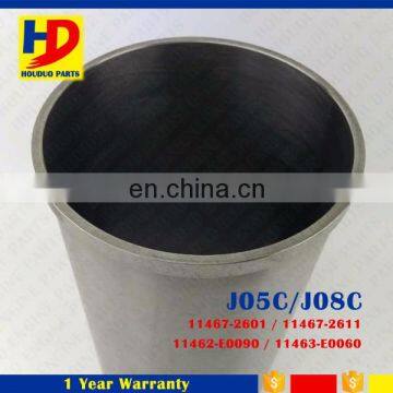 J08C J05C J05E J08E Cylinder Liner For Hino Engine Parts OEM 11467-2601 11467-2611 11462-E0090 11463-E0060