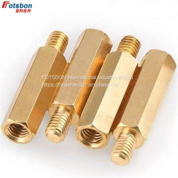 M2-M4 Hex Spacing Screw Nut Threaded Pillars Truss Single Head Hexagonal Copper Column Screws Combination Brass Bolts Male Female photo-3