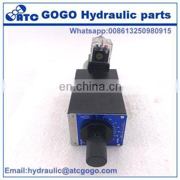 Hydraulic Modular Electromagnetic Speed Controller Valve Solenoid Flow Control Valve With Pressure Compensation MFST MFS 02 03-D photo-2