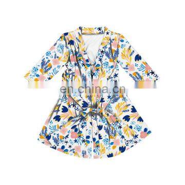 Bridal Dressing Gown Women Floral Robe Bridesmaid Kimono Sleepwear photo-5