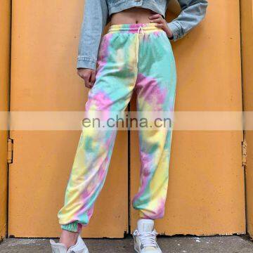 LAITE TR2005 Amazon Best Sellers Women Fashion Tie Dye Harem Pants Ladies Casual Trousers Female Tie Dye Joggers photo-5