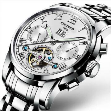 Wholesale Stainless Steel Tourbillon Automatic Mechanical Men Watches