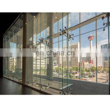 Glass manufacturer high quality clear tempered glass wall divider