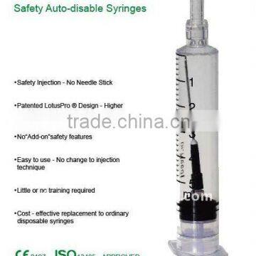 Medical auto destroy syringe