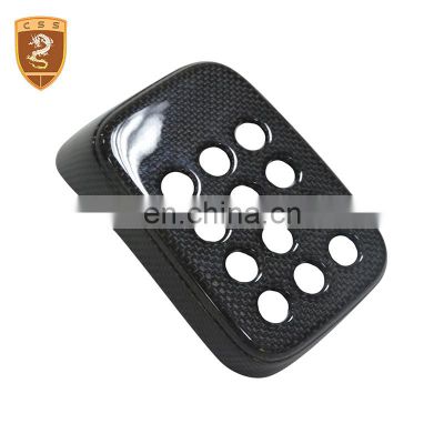 Auto Decoration Protection Carbon Fiber Rear Fog Lights Lamp Cover Trim With Camera Hole For Ferra-ri F12