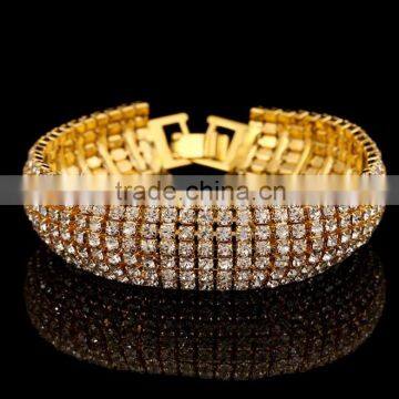 Trending Hot Rhinestone Fashion Beads Bracelet 2015 Pulsera con diamante