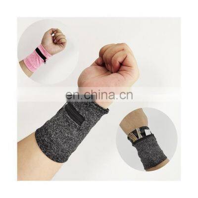 New Fashion Unisex Fabric Wrist Wallet Pouch Wrist Band Wallet Fleece Zipper Running Travel Gym Cycling Safe Sport Men photo-3