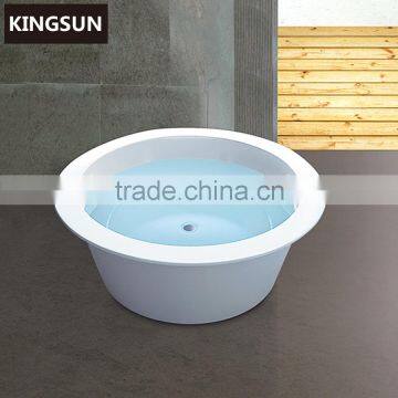 New Coming Freestanding White Bowl Shape Soaking Acrylic Bathtub